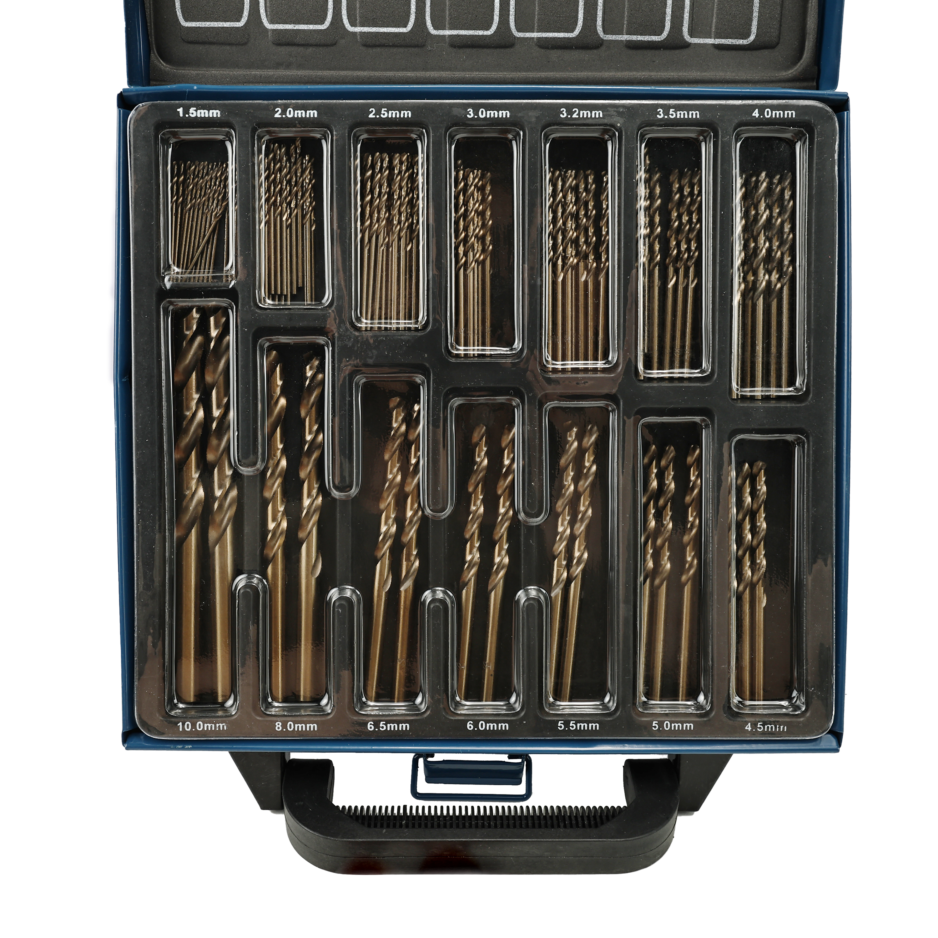 HSS-CO boorset, kobaltboorset M35 HSS-CO boorset 1,0-5,0 mm voor boren in roestvrij staal (1 mm