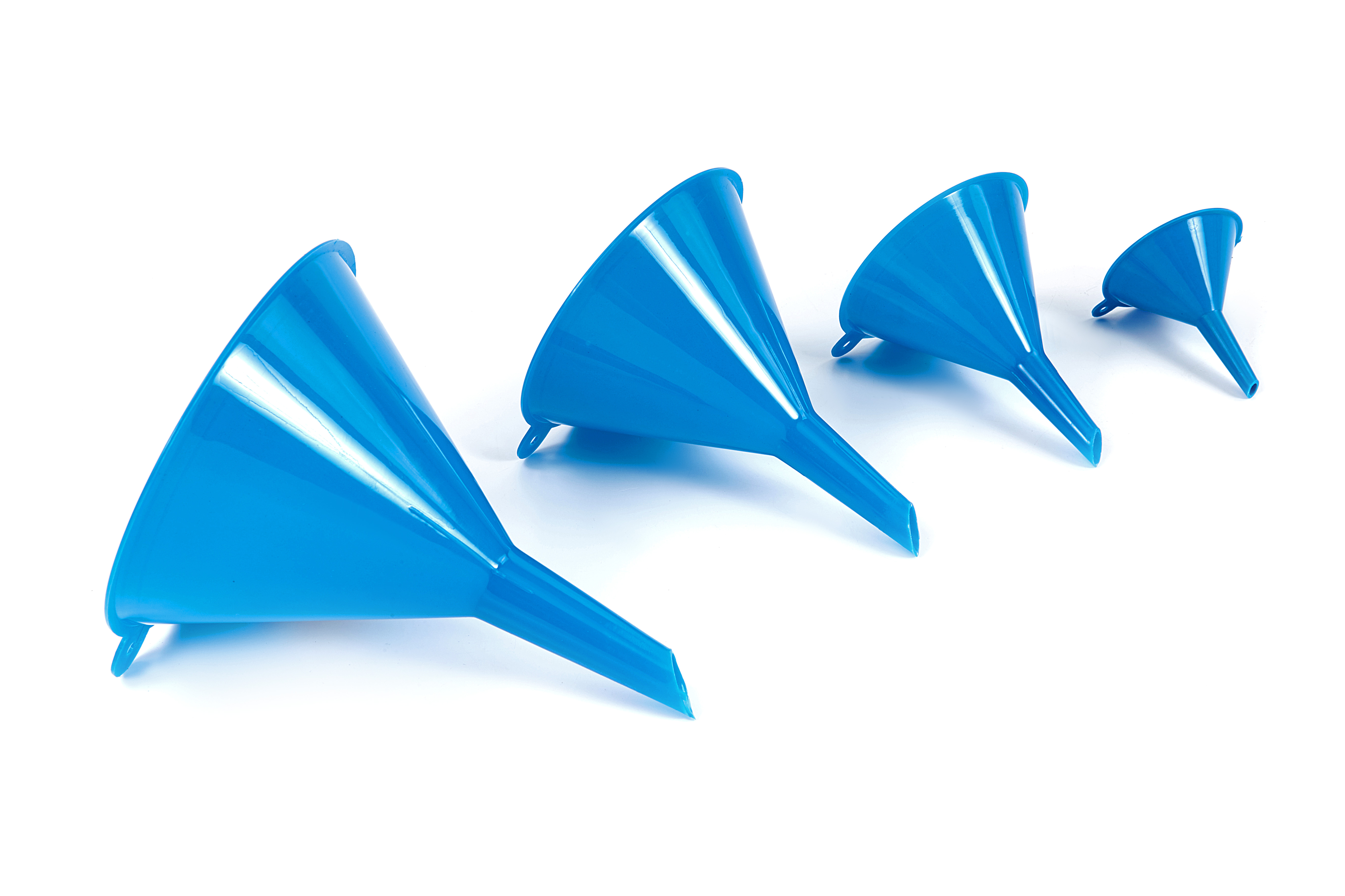 ARCAN 3-teiliges Trichter-Set - 5,1 Cm, 7,6 Cm, 10,2 Cm, ölbeständiger Kunststoff, Stapelbar