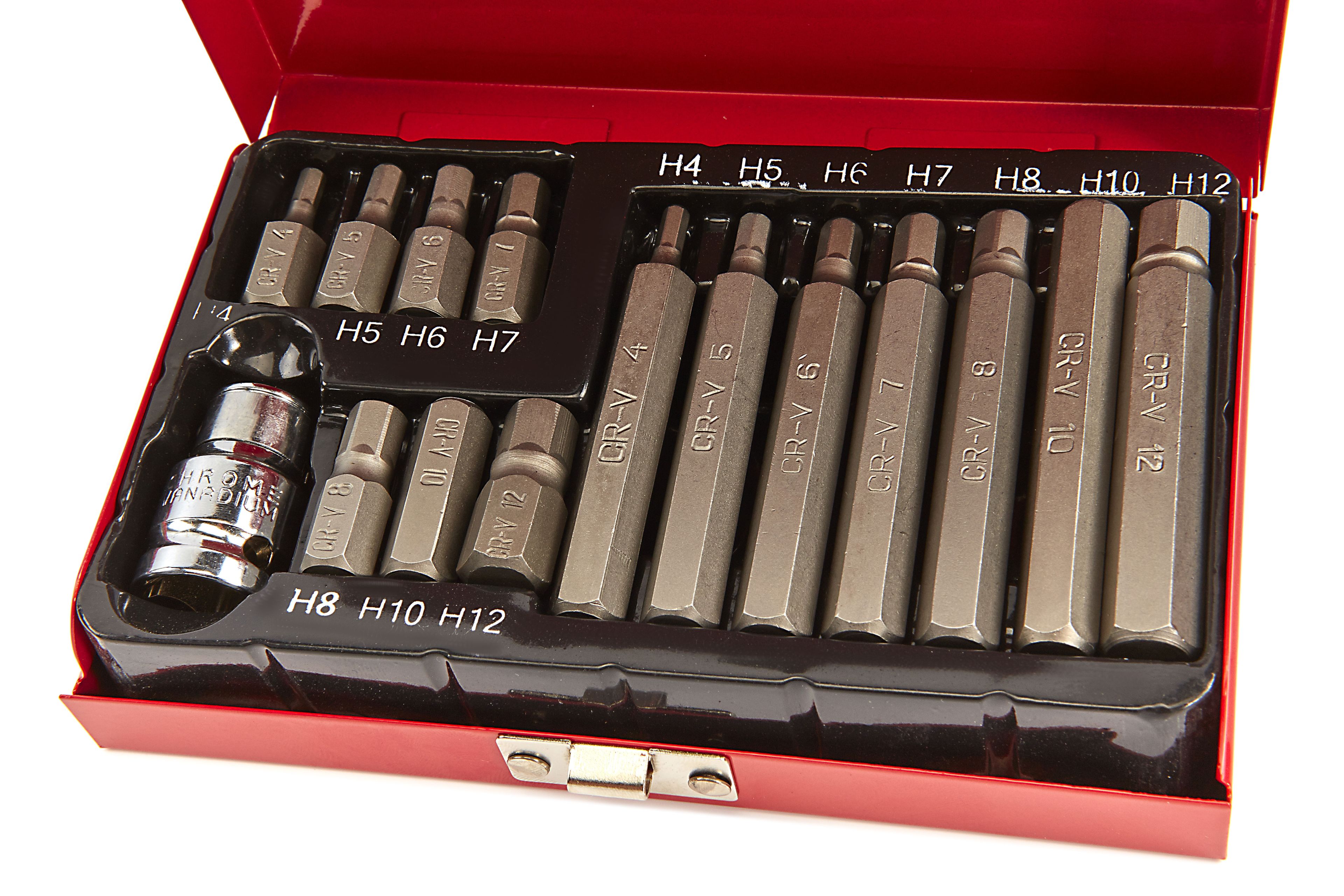 HBM 15-teiliges Sechskant-Bit-Set mit 1/2 ... | HBM Machines