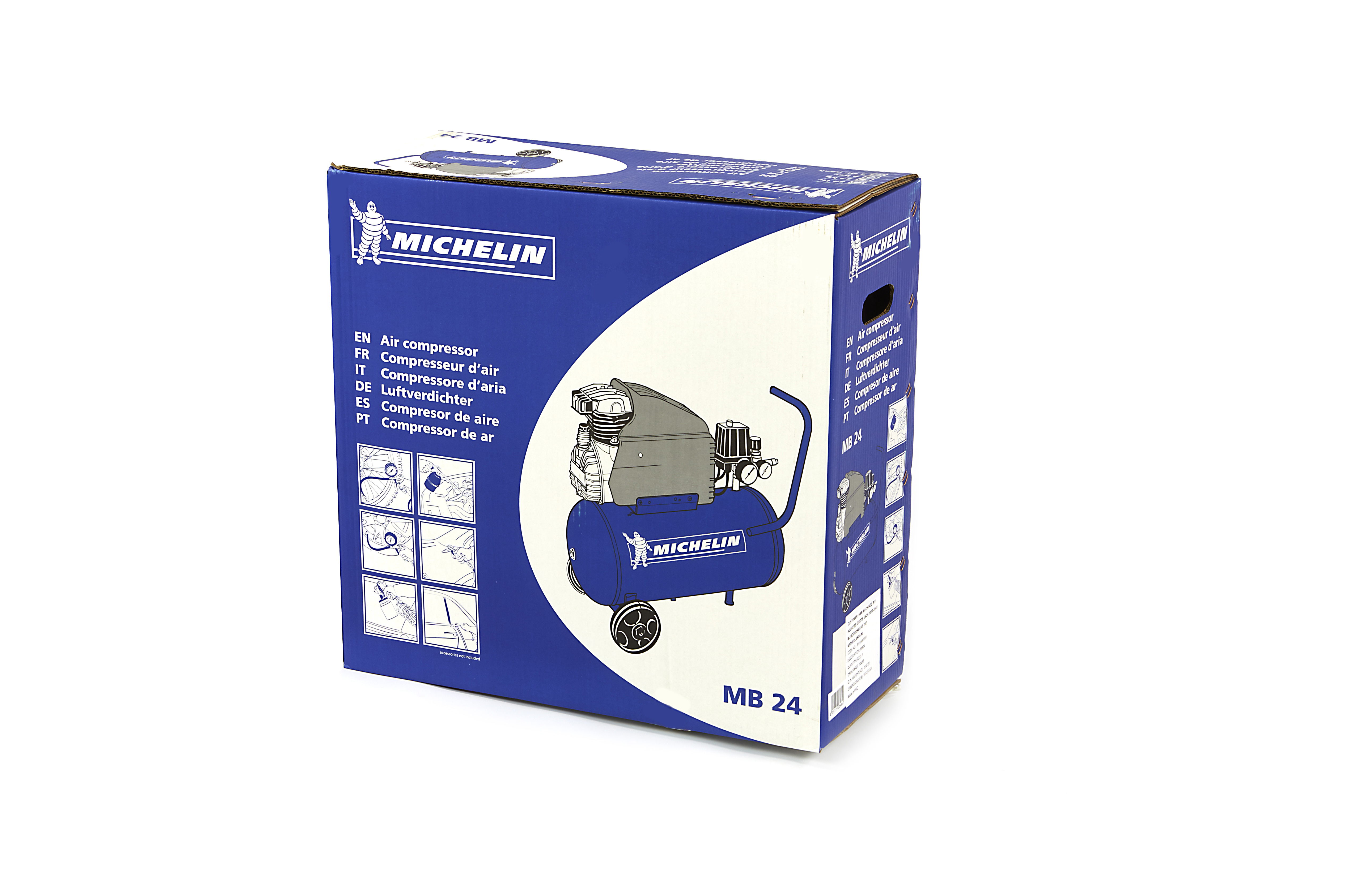 Compresseur Air MICHELIN MB24 24 Litres | 2CV - 8 Bar - 170 L/min - 27kg