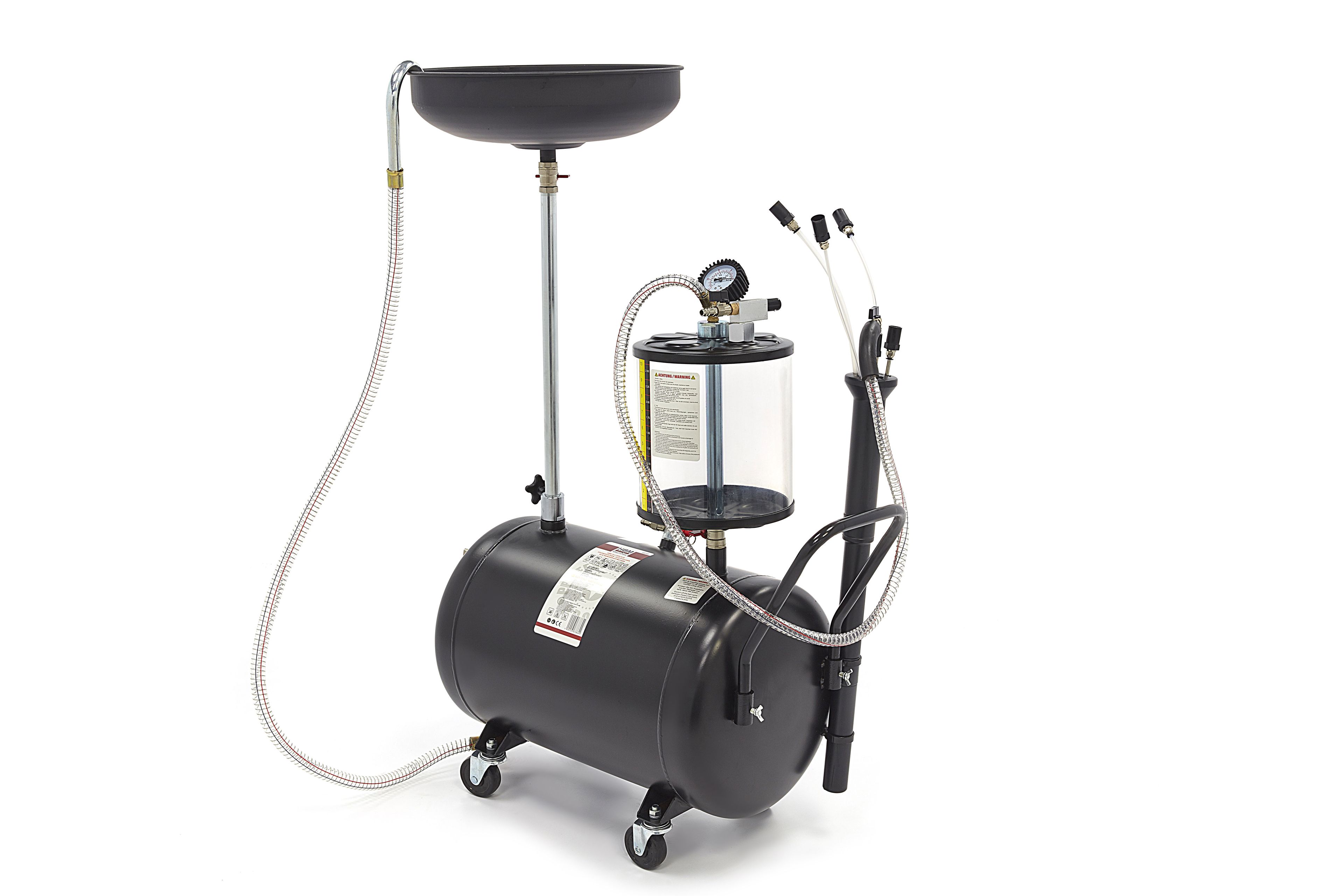 BGS 74610 Bac De Collecte D’Huile 6,5 L Avec Bec Verseur - Résistant Acides Et Alcalis