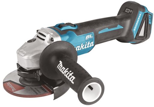 Amoladora Angular Inalámbrica 125 Mm Sin Escobillas - Compatible Con Baterías Makita 18V, Incluye 3 Discos Y Mango Auxiliar (Herramienta Solo, Sin Batería)