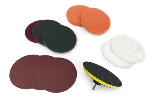 Pasta De Pulir Metales Kit De 4 Discos De Pulido Para Aluminio - 125 Mm (5"), Color Blanco, Para Caballete O Taladro Kit Pulido Aluminio