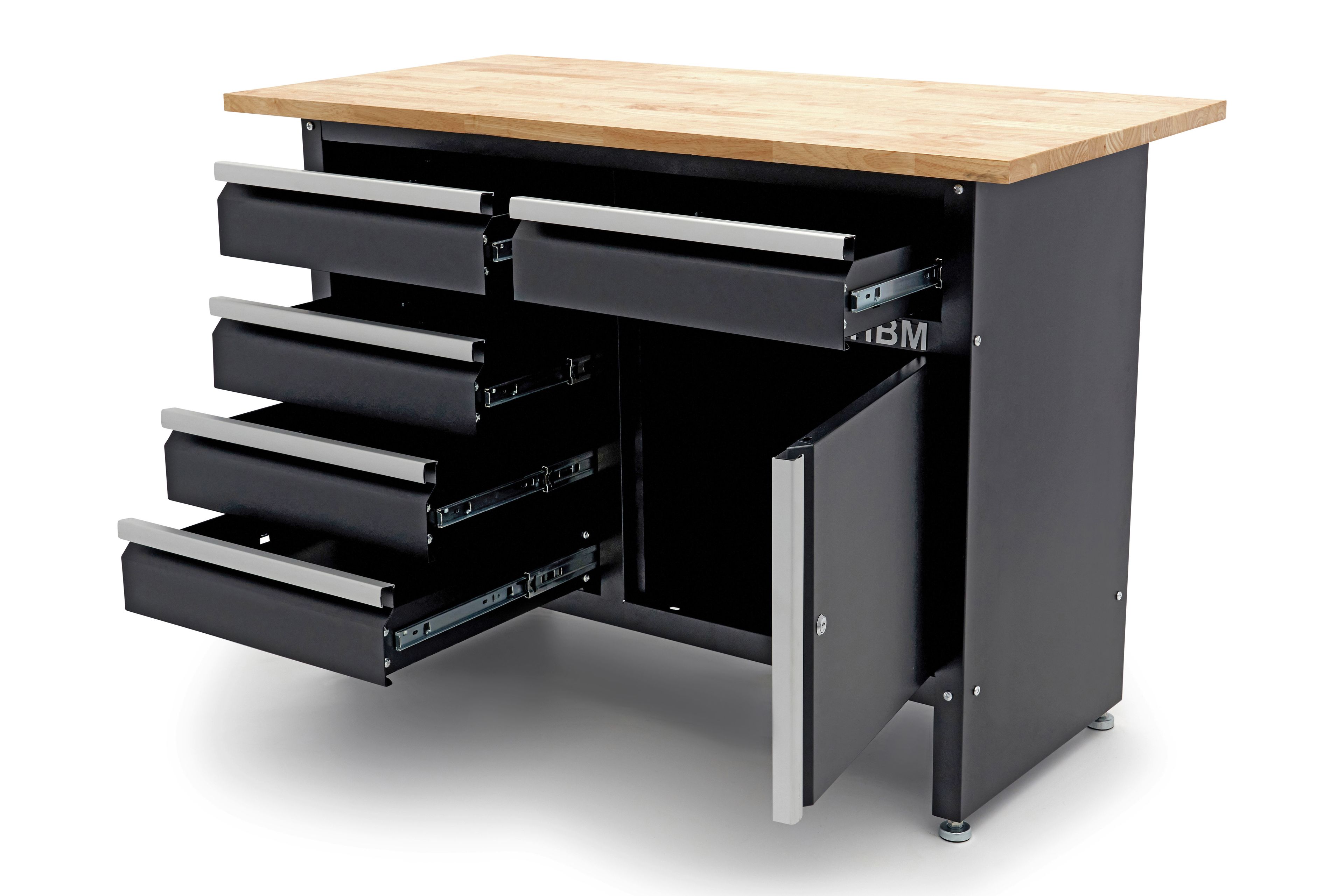 Établi Professionnel SOGI Industria 1.5m - Plateau Acier 3mm, Charge 1000kg, Couleur Bleu Ou Rouge - Fabriqué En Italie