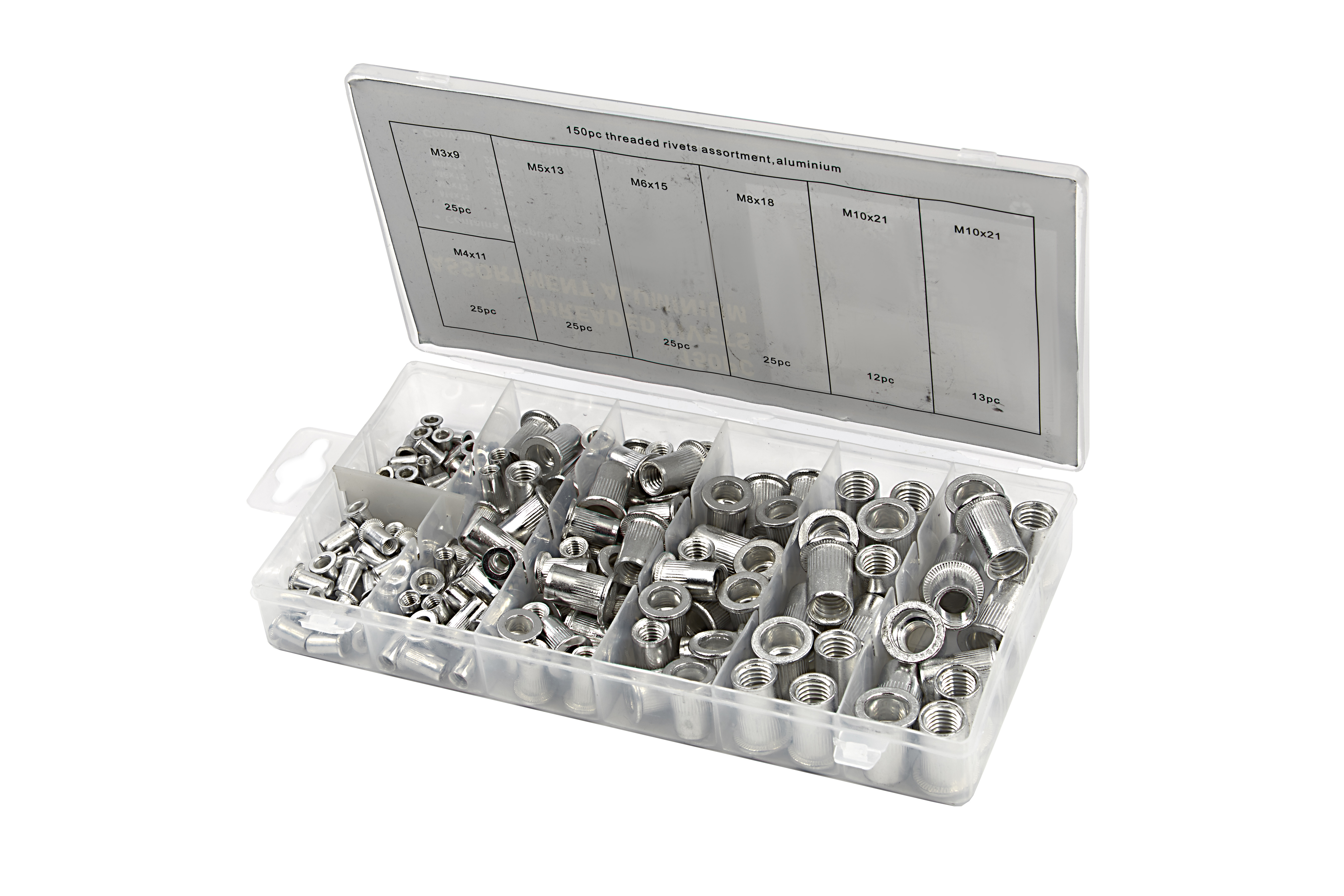 Kit d'assortiment d'écrou à Rivet en acier inoxydable - YOSOO - Écrou