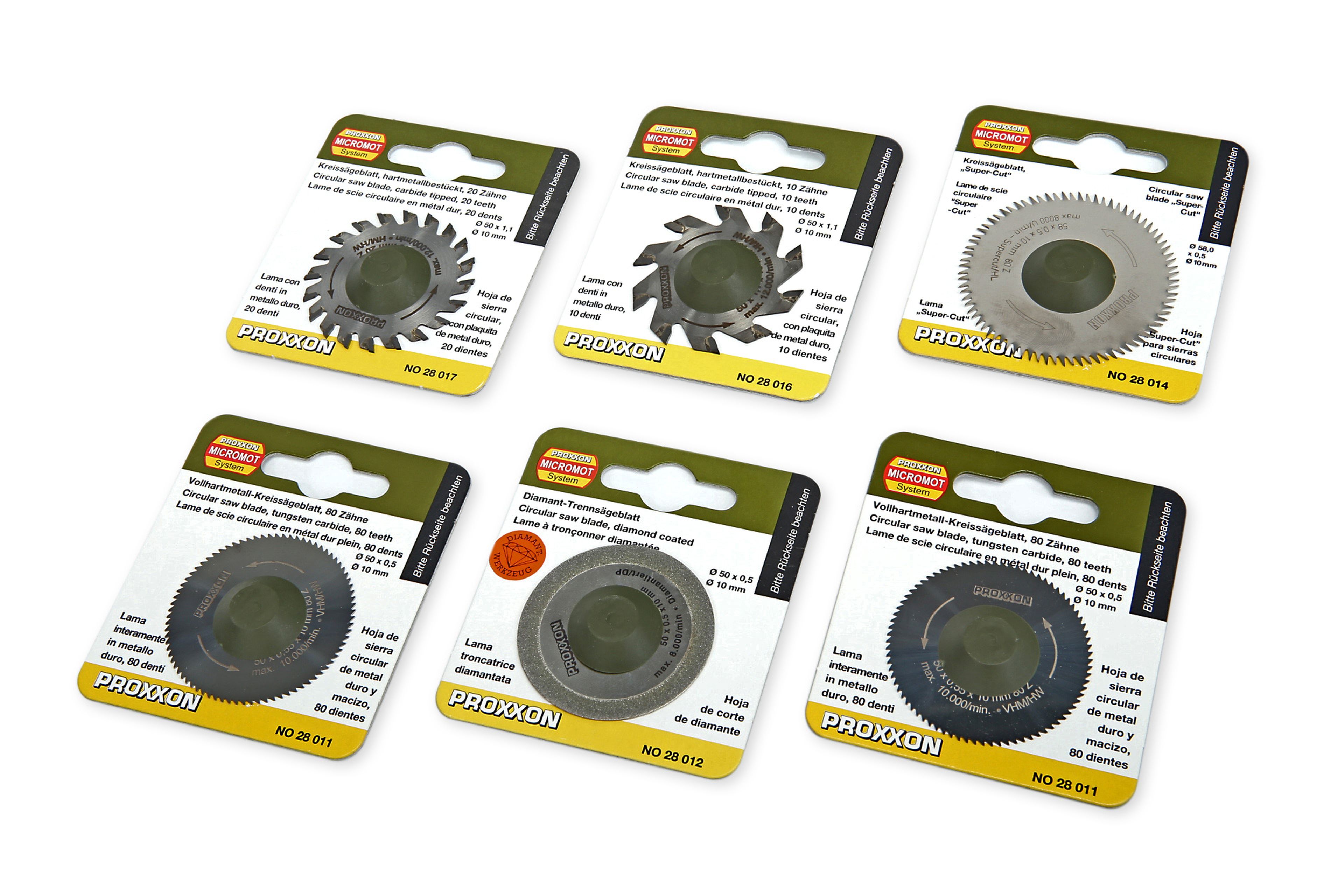 Lames De Scie Circulaire Proxxon Micromot 28652 - Diamètre 23mm - Épaisseur 0.1mm - Pour Modélisme