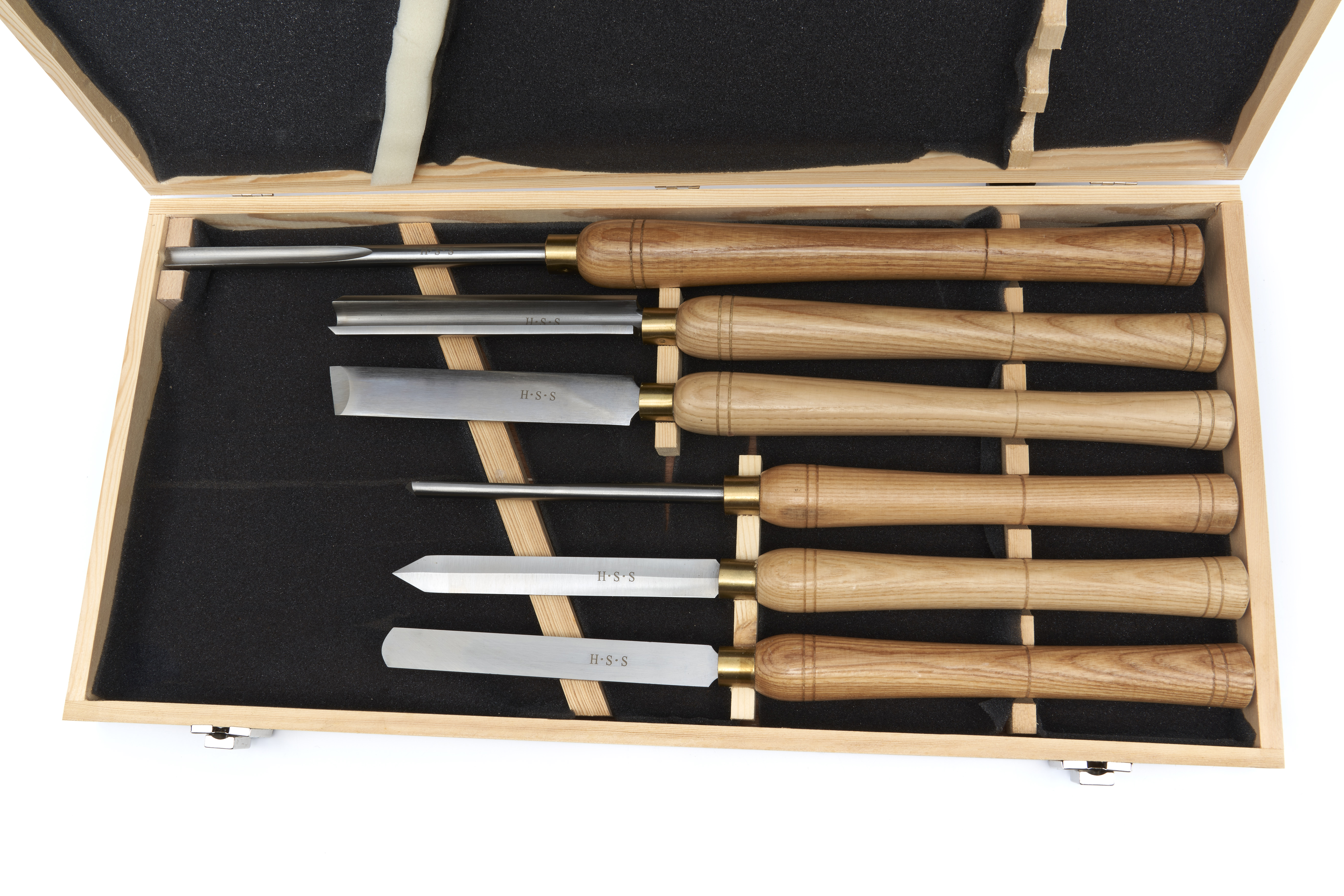 Set Da 8 Scalpelli Per Intaglio Legno Professionali – Lame In Acciaio SK5 Con Manici In Ebano – Custodia In Tela Inclusa