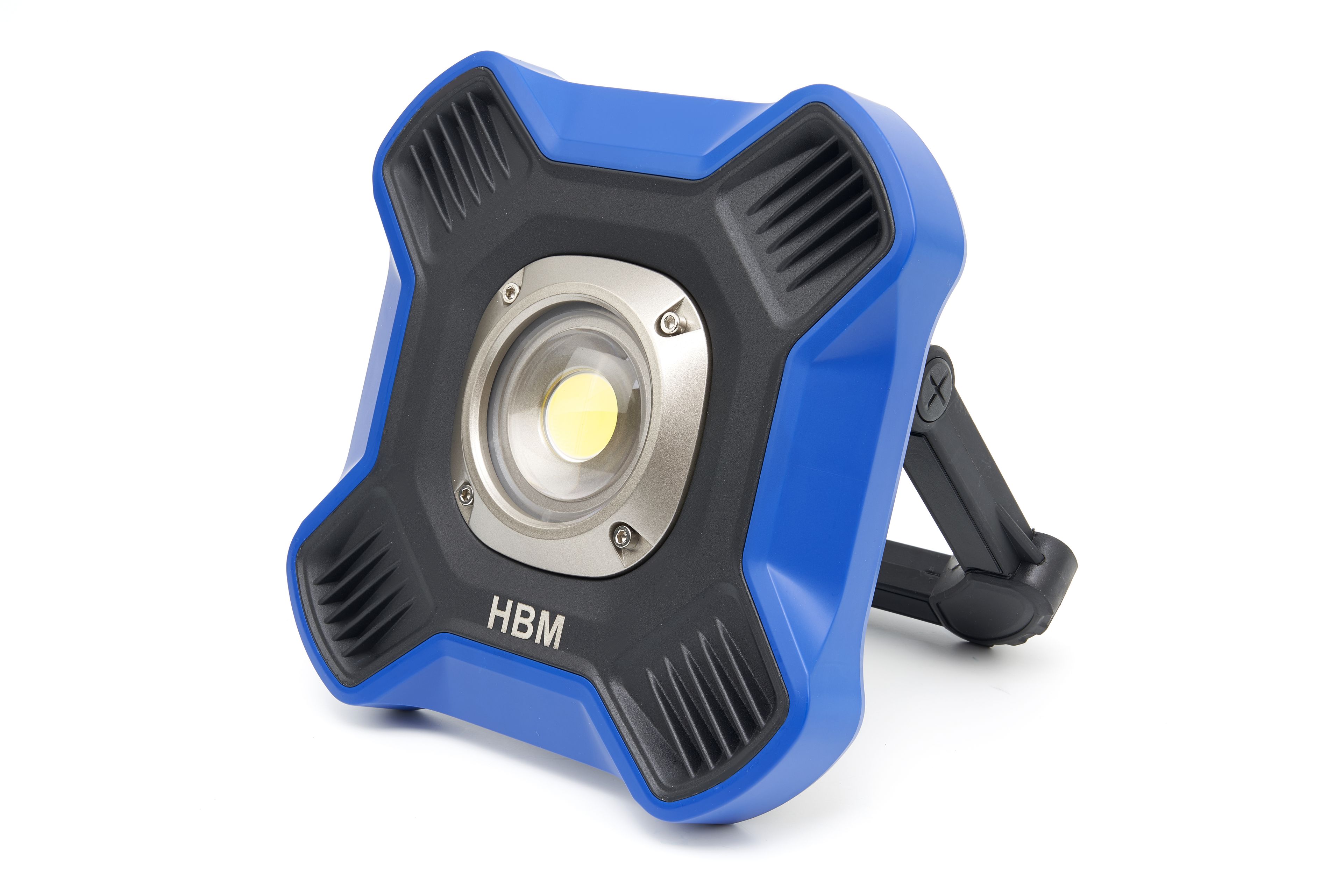 Faro Da Cantiere SCHWAIGER WLED210 A LED COB - Lampada Da Lavoro Con Batteria, Stativo E Rotazione 180°, 3 Modalità Di Luce, IPx4