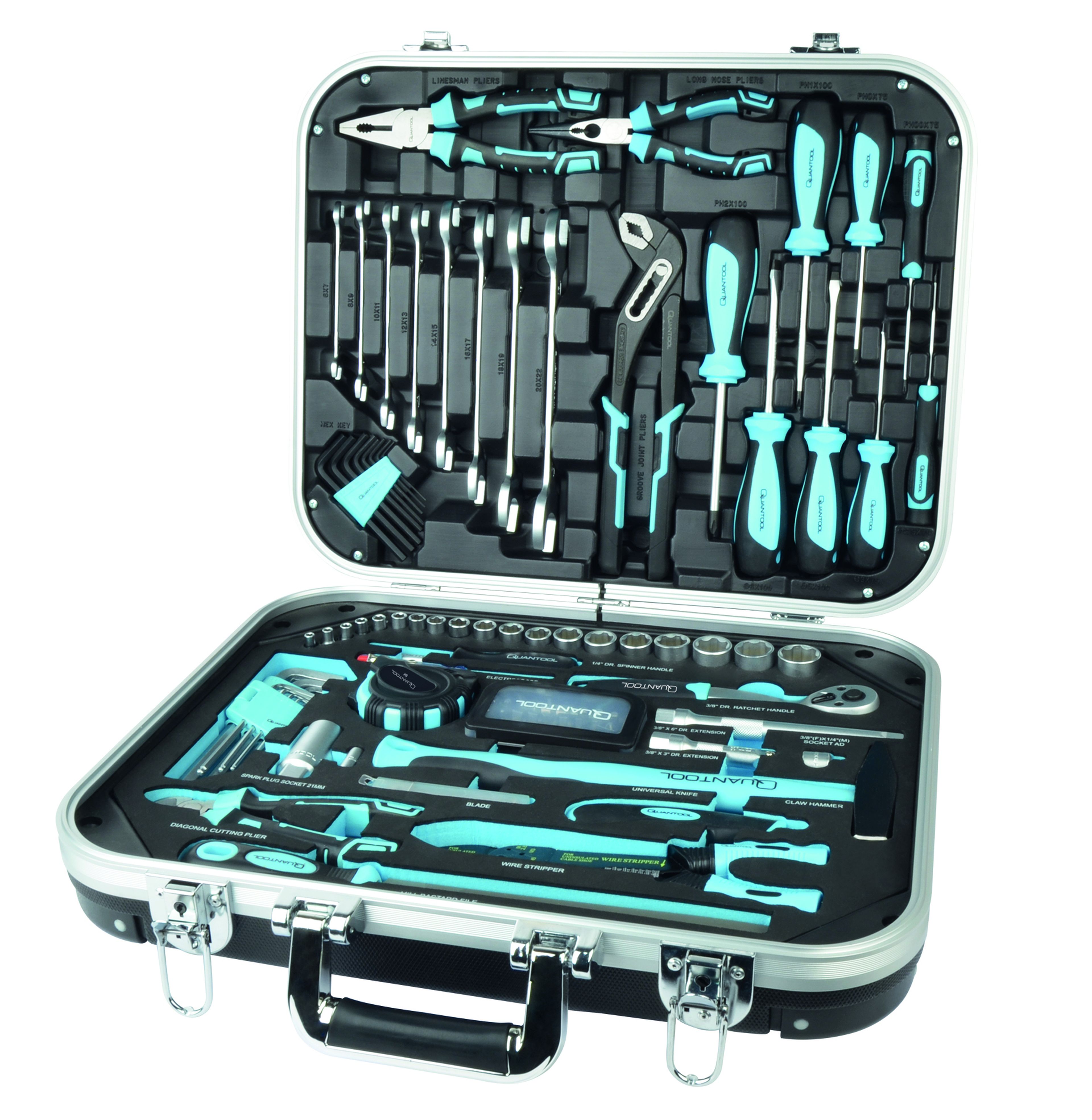 Quantool Mallette à outils 110 pièces Q25100 | HBM Machines