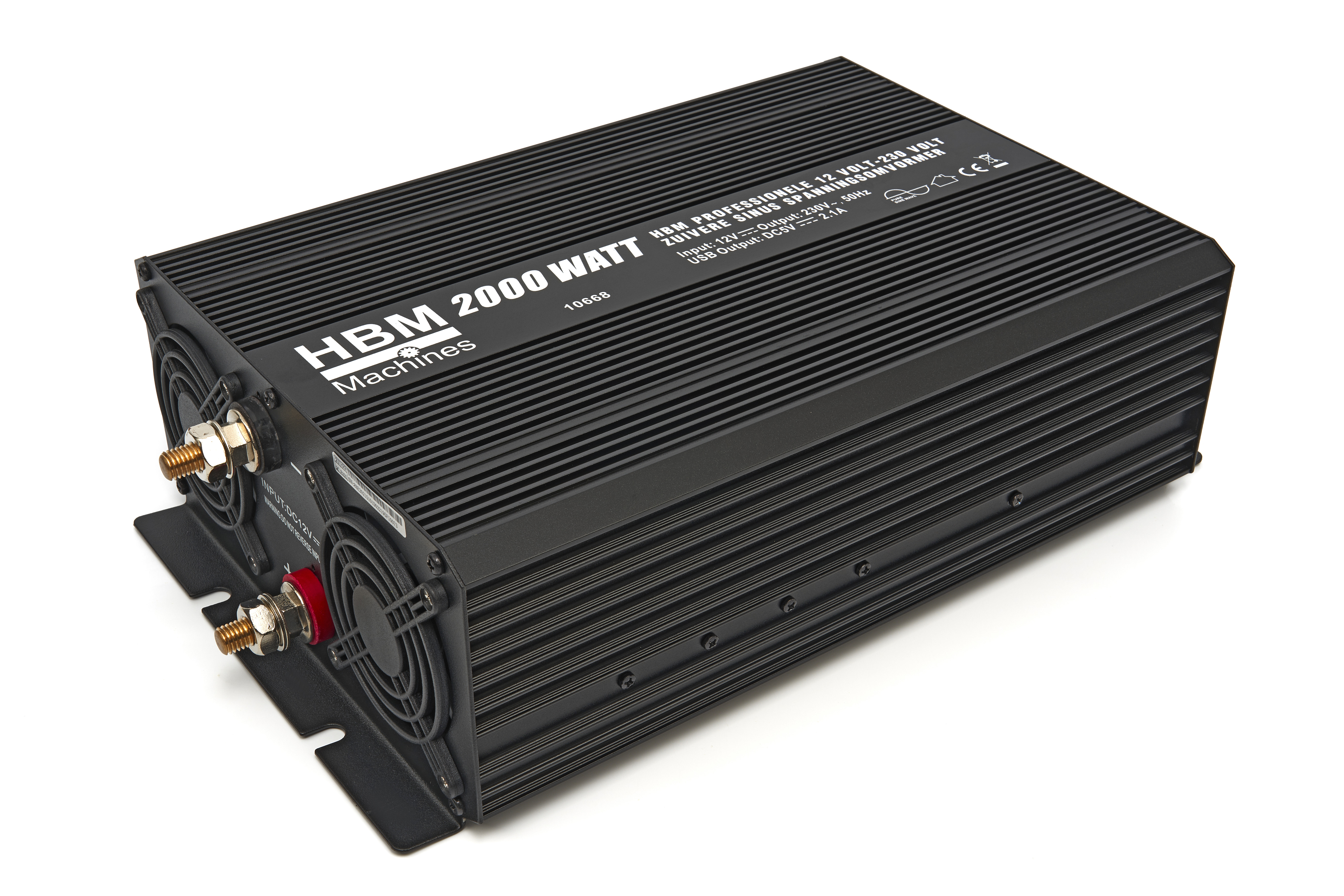 Yinleader Spanningsomvormer 12V Naar 230V – 650W Continu / 1500W Piek, Met Groot Display, 2 Stopcontacten En USB, Voor Auto En Camping
