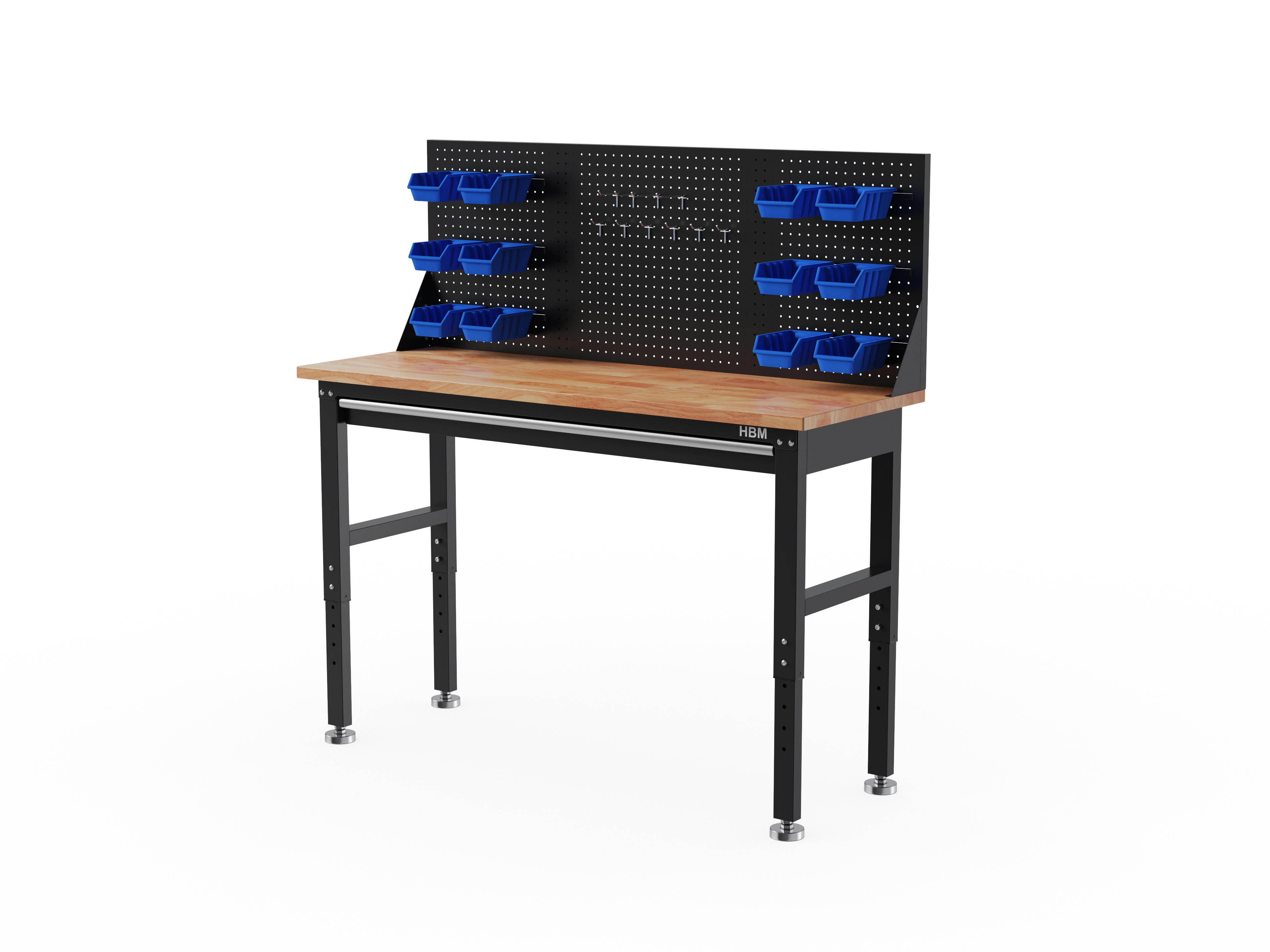 Werkbank 150 cm met wielen en 2 lades MW Tools MW Tools DER1500R