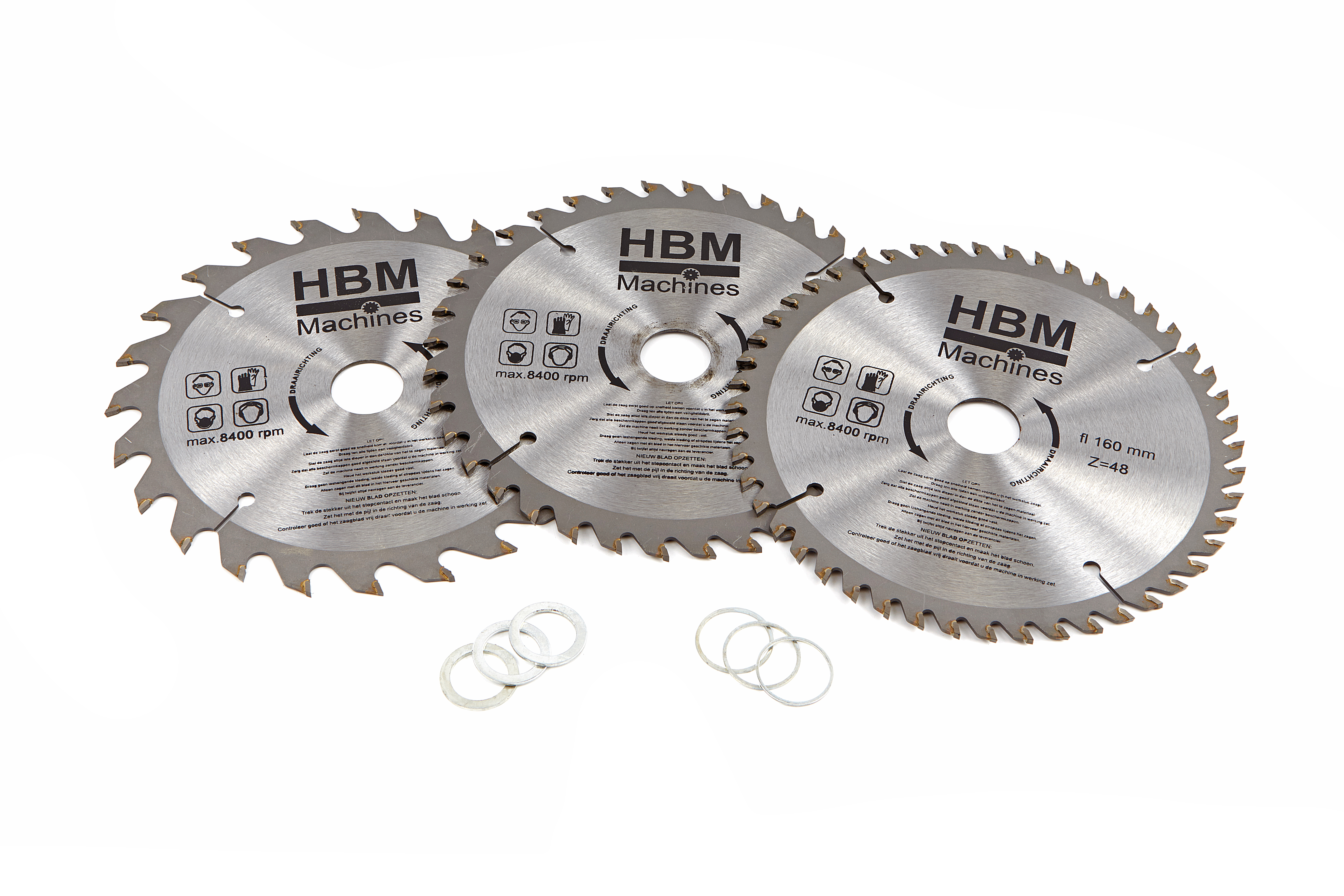 SBM Set Di 3 Lame Per Sega A Nastro, 1510 X 8 X 0,65 Mm, 6 Denti Per Pollice, Acciaio Per Utensili, Per Legno, Compensato, Plastica, Metalli Non Ferrosi