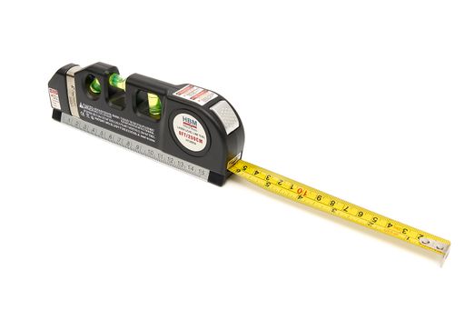 Niveau à Bulles Avec Laser Et Mètre Ruban Intégré – Neuf
