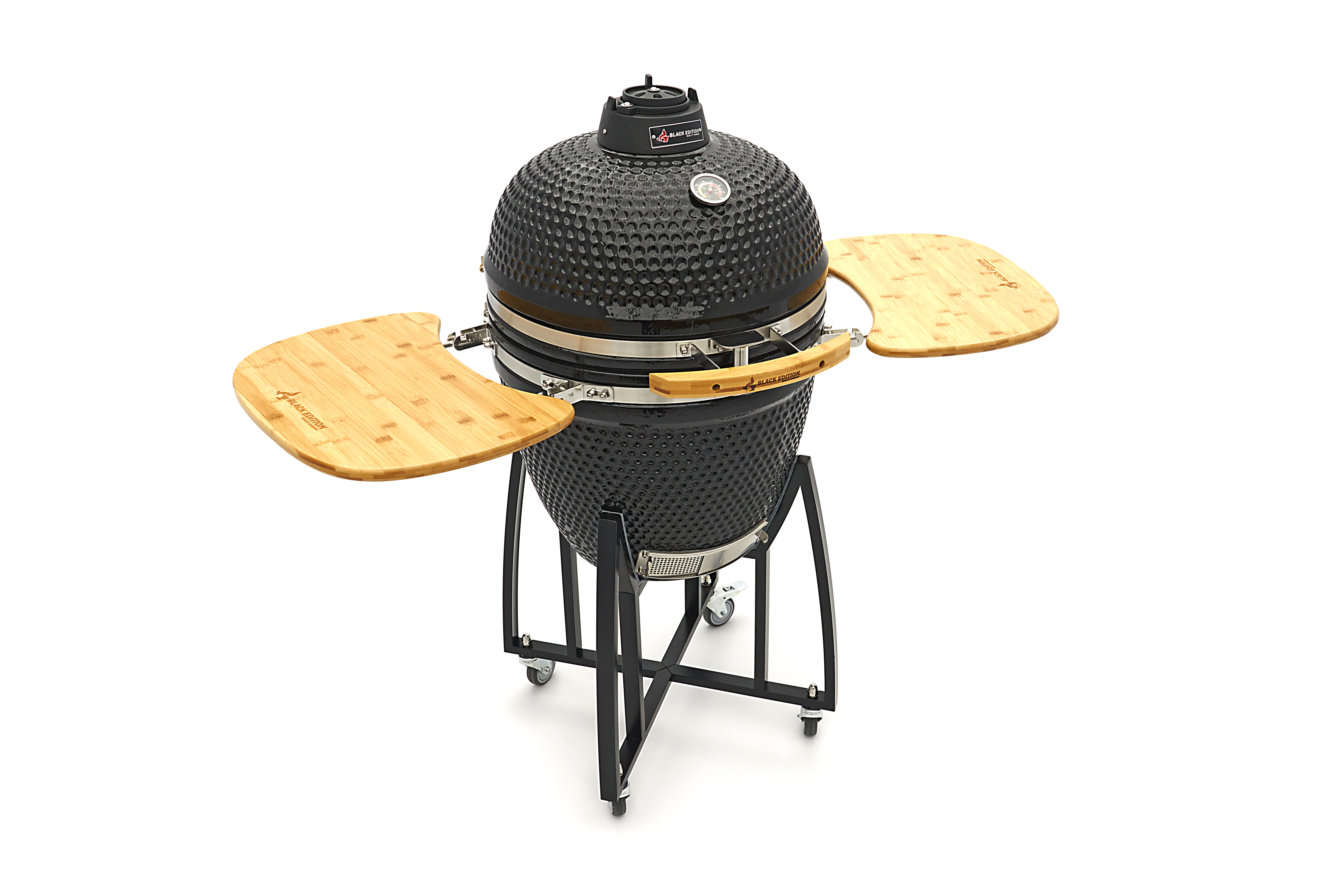 Black Edition 60 cm Keramikgrill auf Rädern