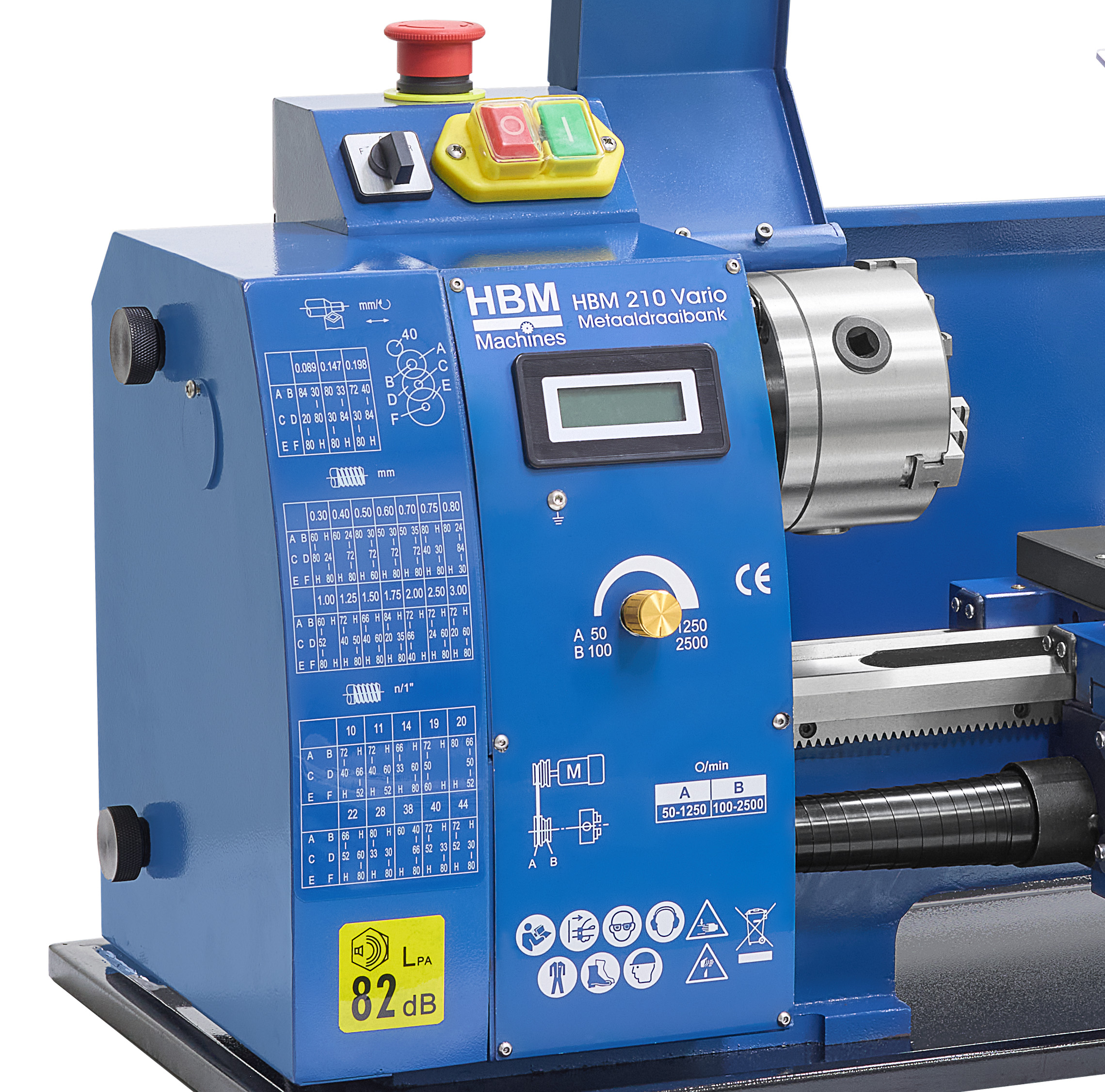 PRAZTECH Mini-draaibank afsnijden gereedschapshouder - 8 mm schacht 6X M2 HSS-mes inbussleutel