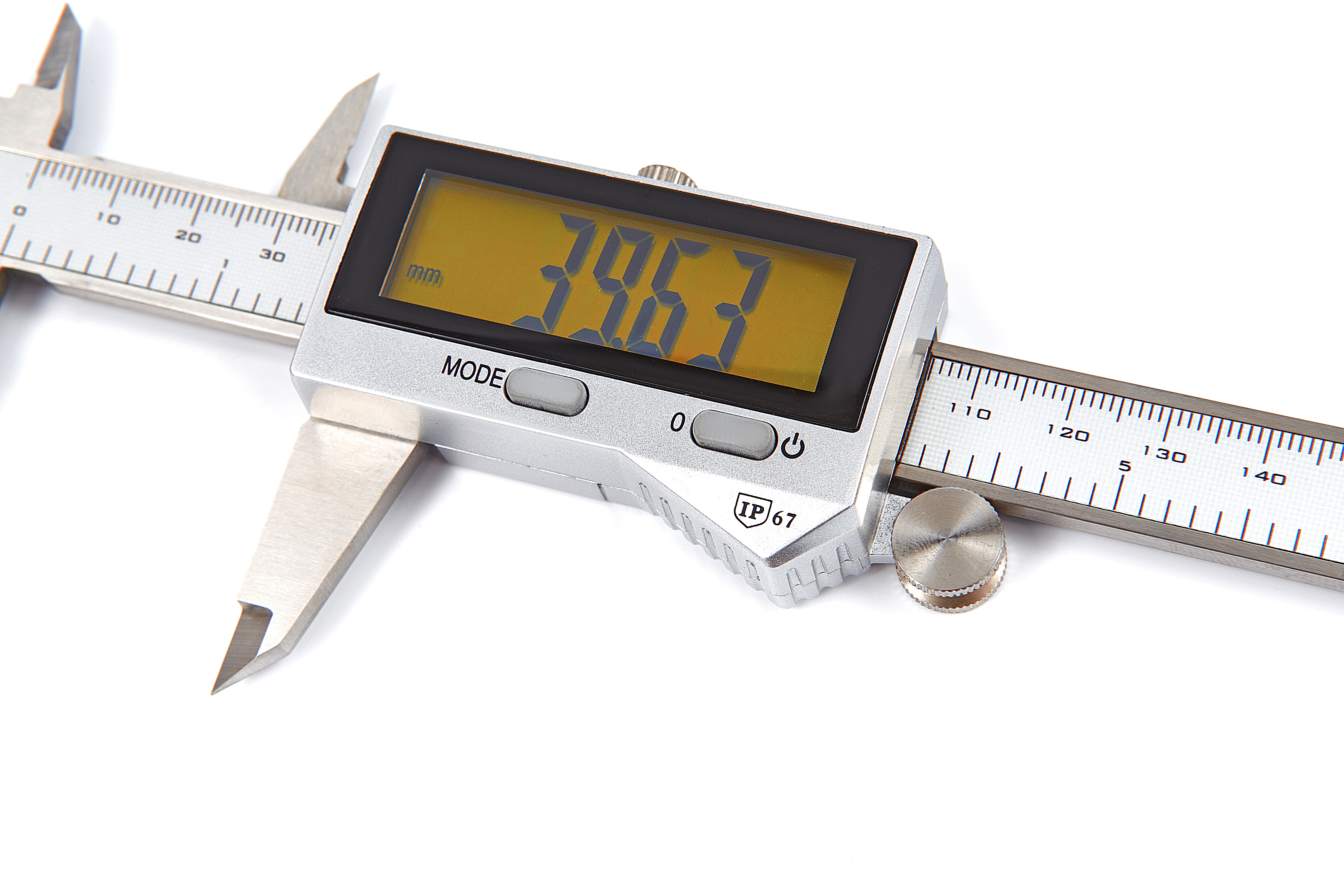 Kynup Digitale schuifmaat met groot lcd-scherm, digitale schuifmaat, millimeter/inch omzetting, lichte meetinstrumenten, schuifmaat 150 mm, caliper met groot lcd-scherm