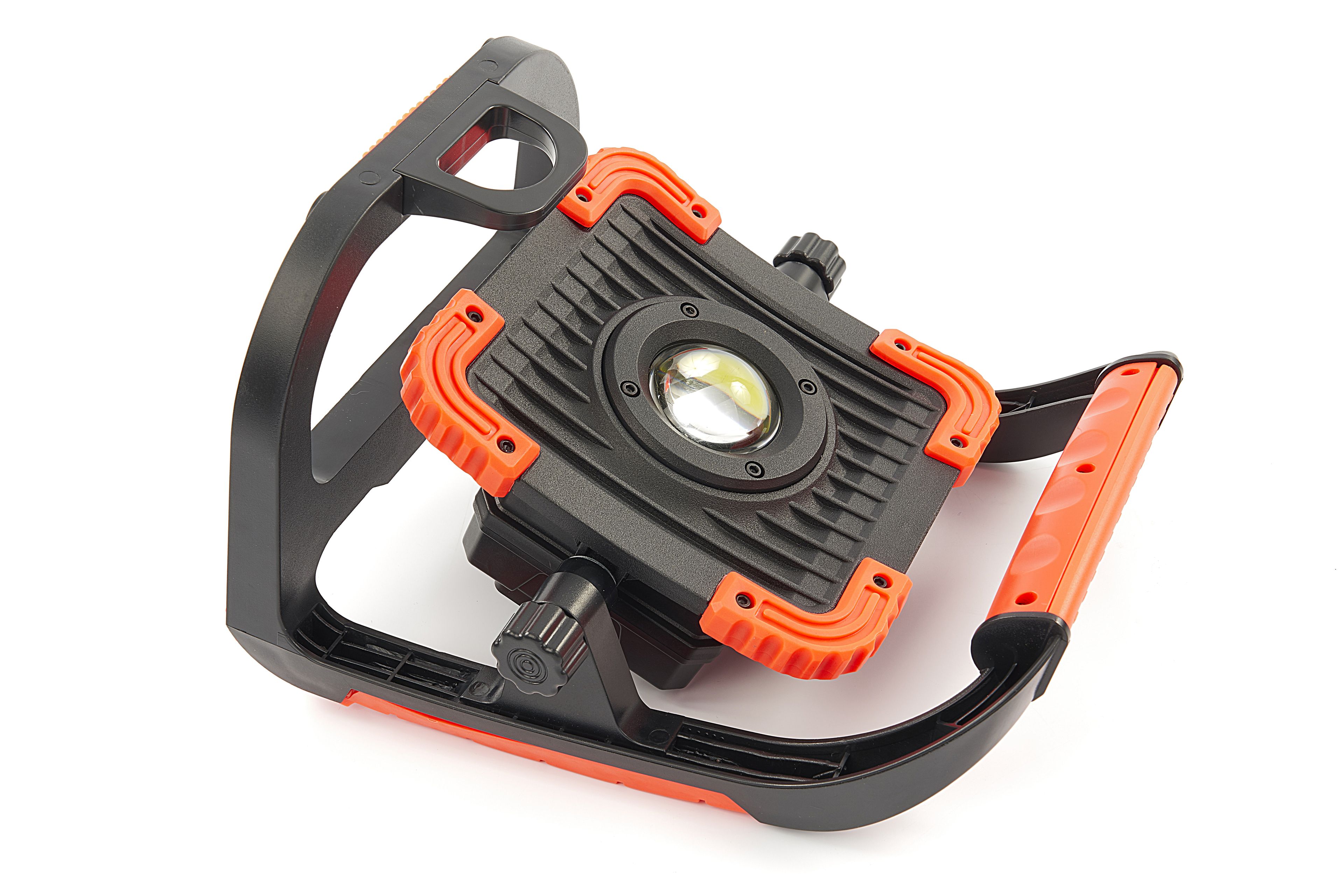 Lampe De Chantier LED Double Tête Defender DF1200 – 110V, Portable, En Aluminium Jaune