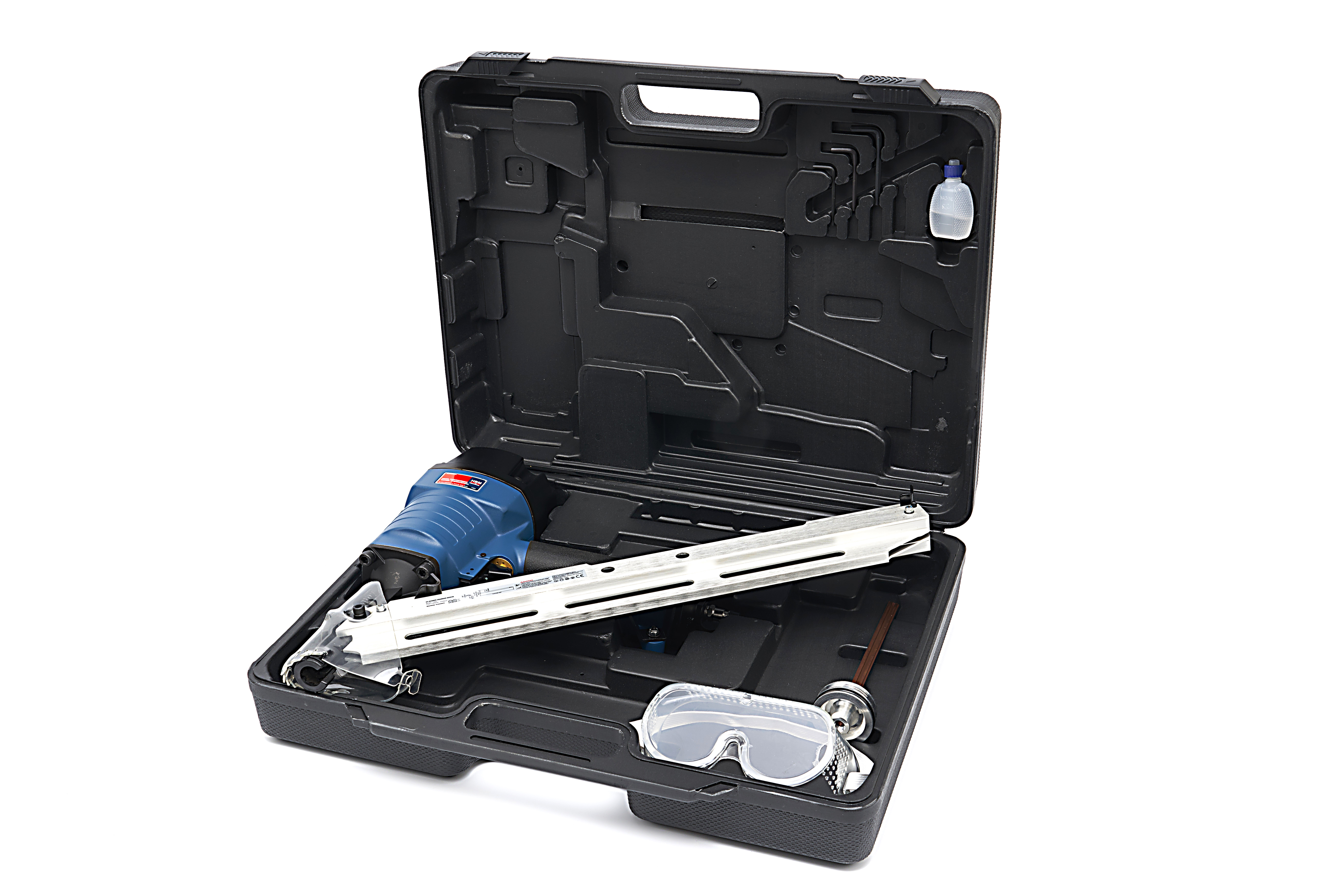 Pistola Sparachiodi Con 110 Chiodi - Per Cemento E Ferro, Attrezzo Professionale Per Pareti - Foto 7