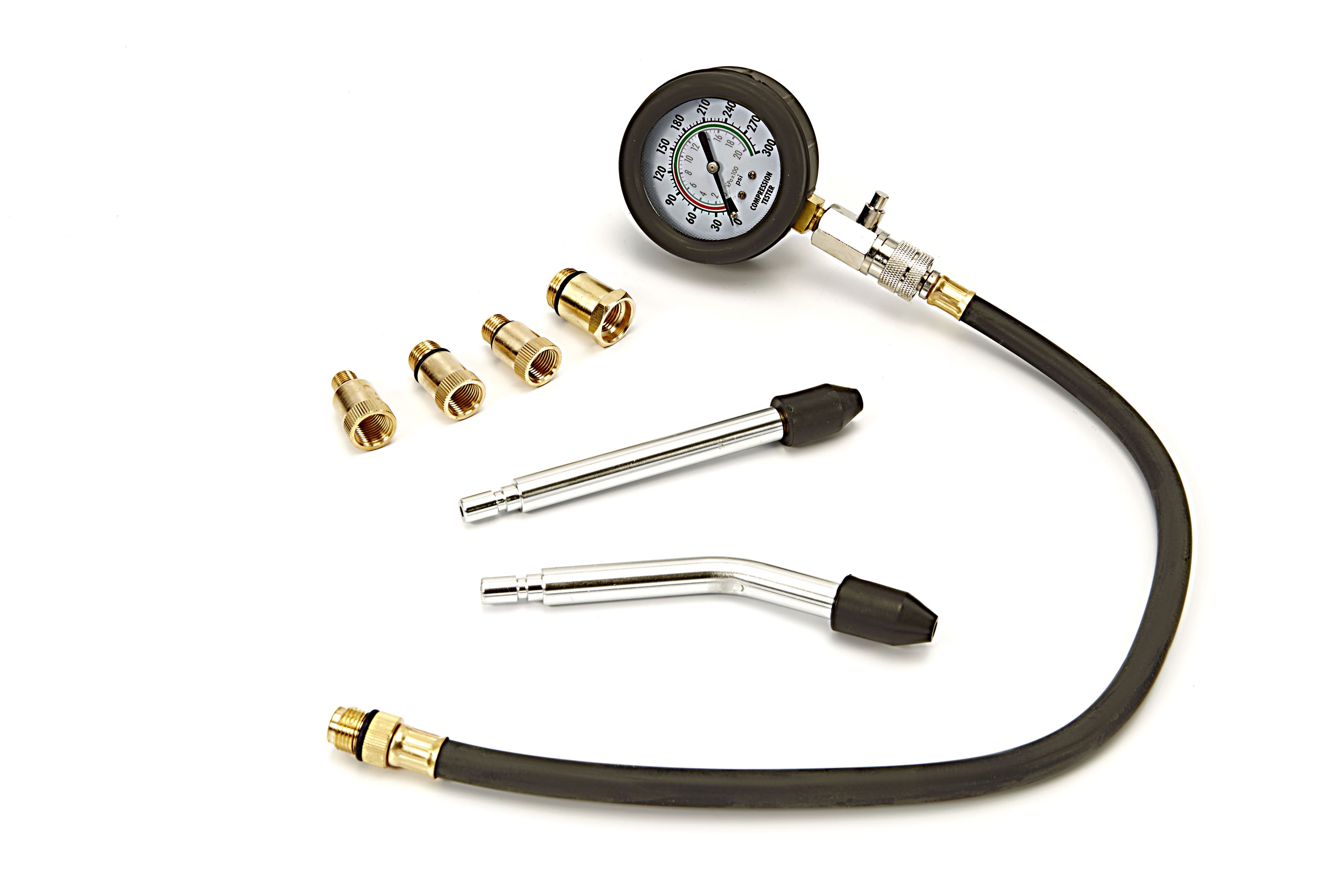 Kit Manometro Compressione VEVOR Per Motori Diesel - 18 Adattatori, 0-70 Bar, Con Valigetta - Foto 7