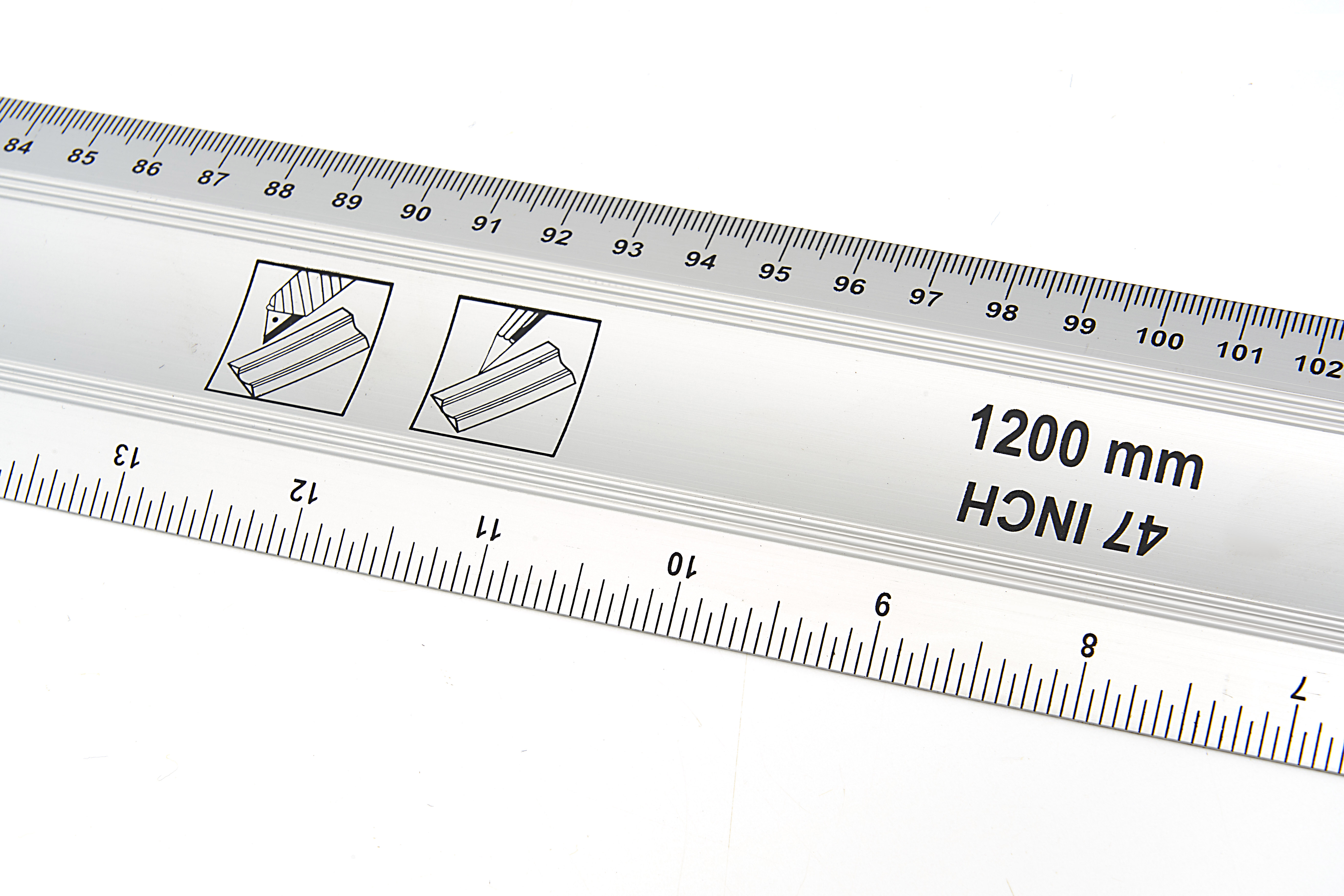 Règle En Alliage D'Aluminium En T 20 Cm - Outil De Mesure Précis Pour Travail Du Bois Rouge