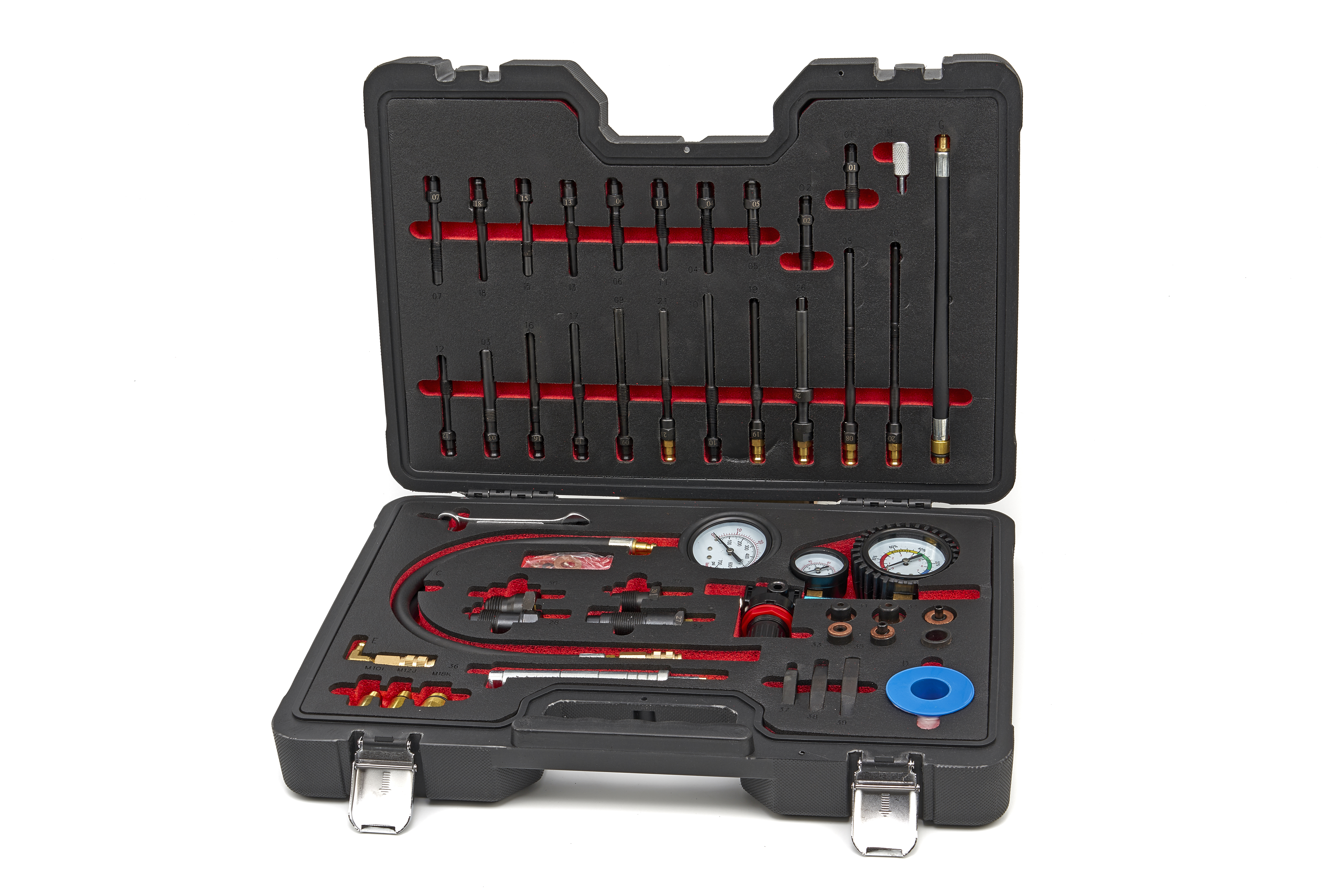 D-Lumina Kompressionstester 46-tlg - Druckverlusttester Für Diesel/Benzin Motoren