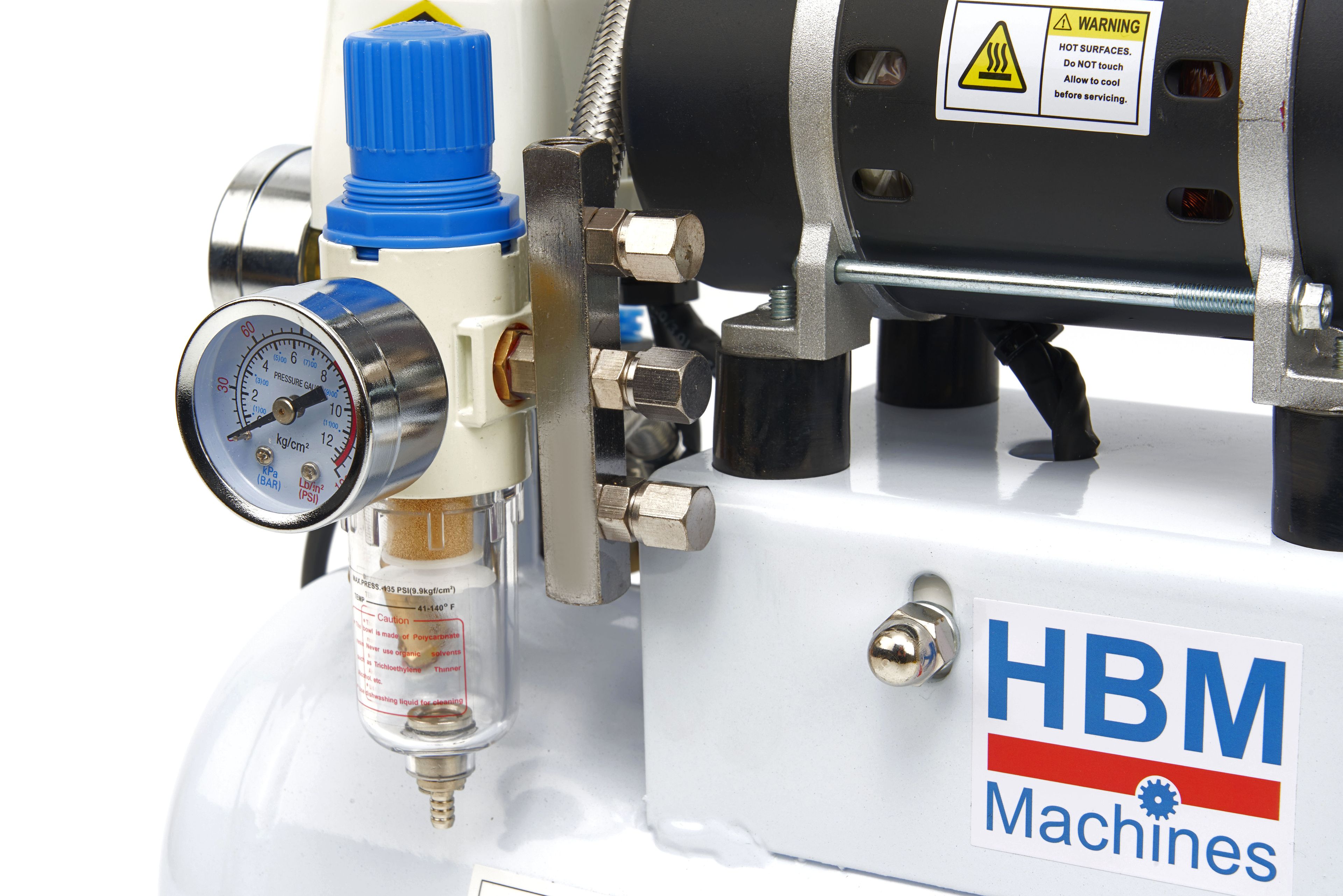 HBM low noise airbrush compressor 4 liter,... | HBM Machines