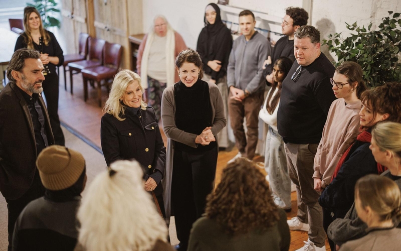 ROYAL VISIT TO THE LIGHTHOUSE WOKING AS IT MOVES HOME