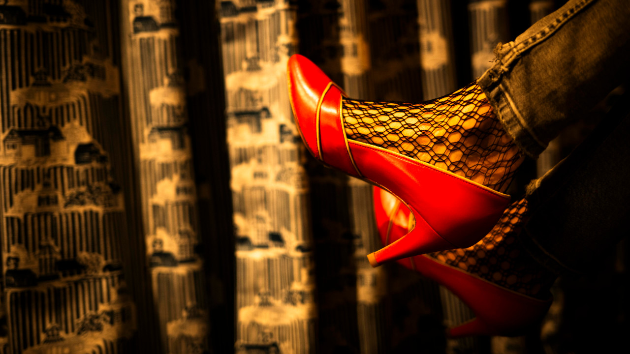 escarpin femme talon cuir rouge Logan Patricia Blanchet