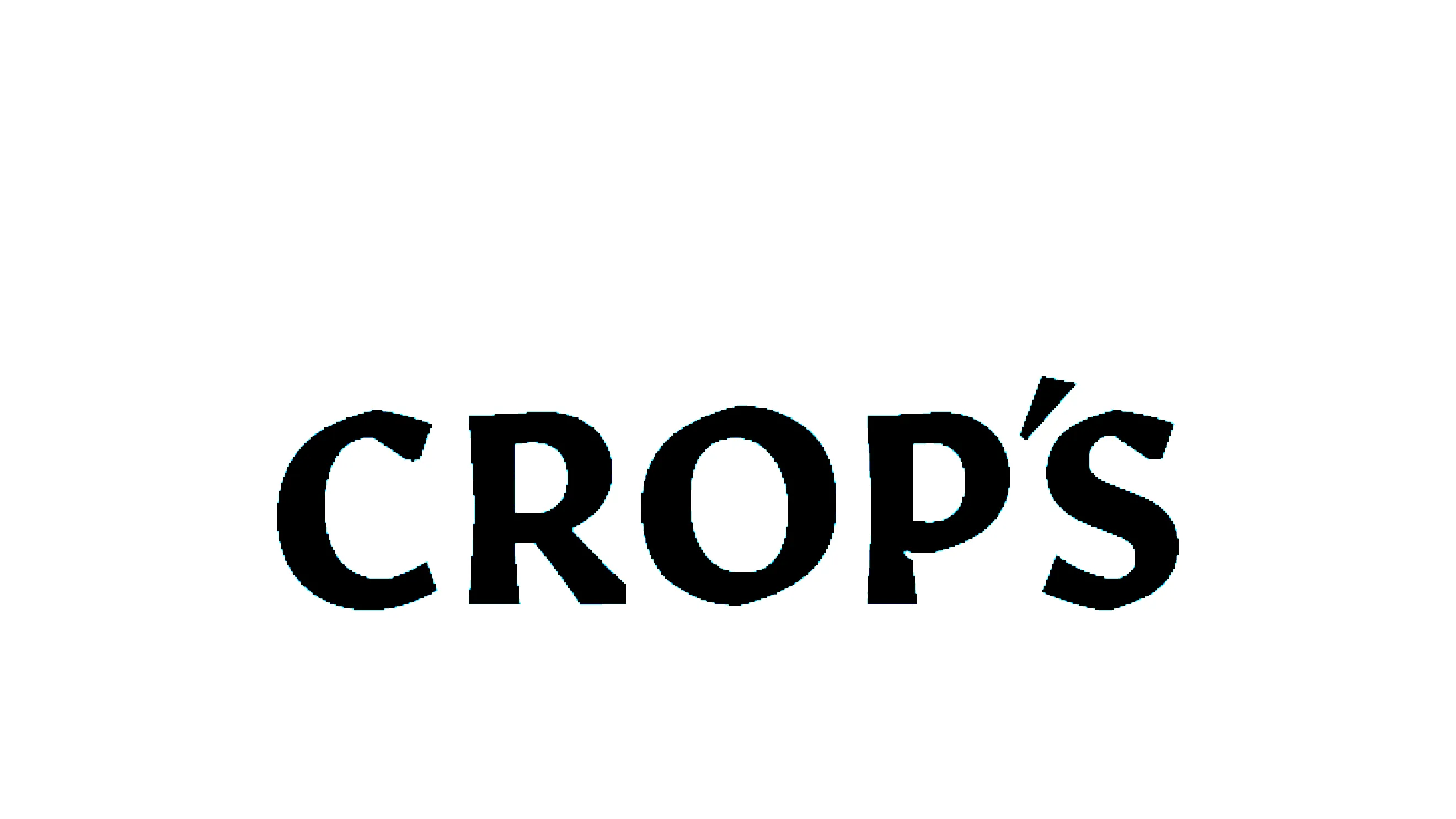 Crops logo white