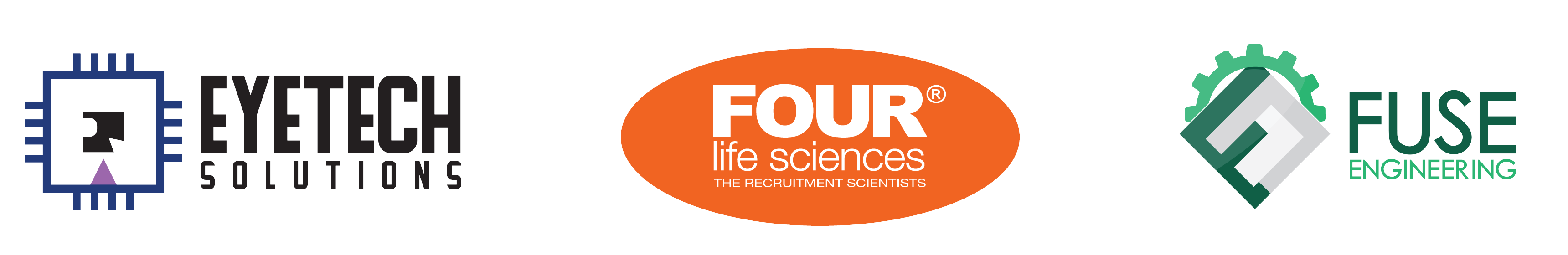 Logo Acquisitions (Eyetech Solutions, Four Life Sciences, Fuse Engineering)