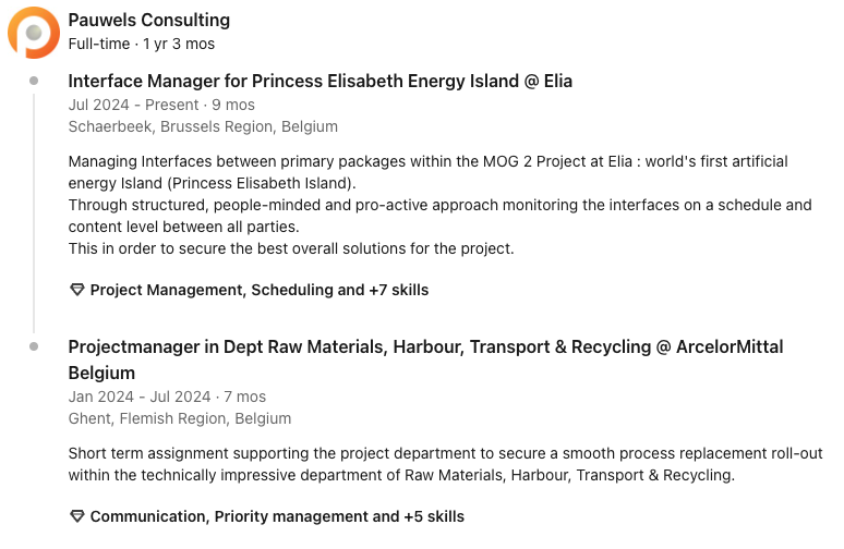 screenshot of LinkedIn