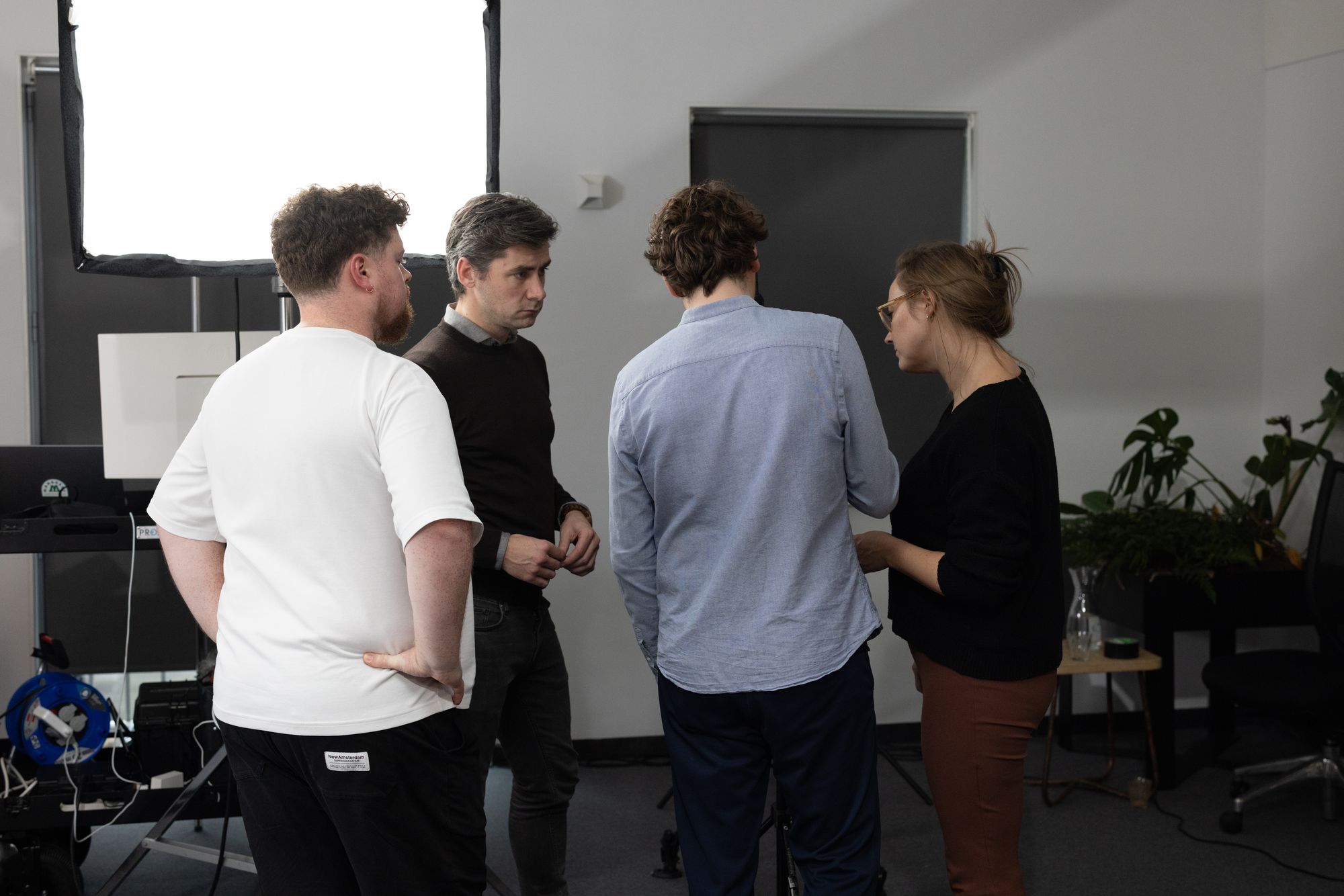 Fitchd and client reviewing brand visual identity together
