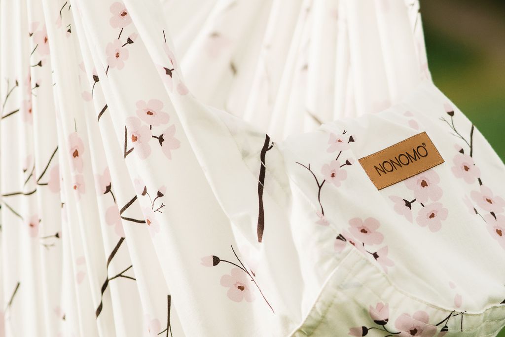 Hammock with cherry blossom pattern