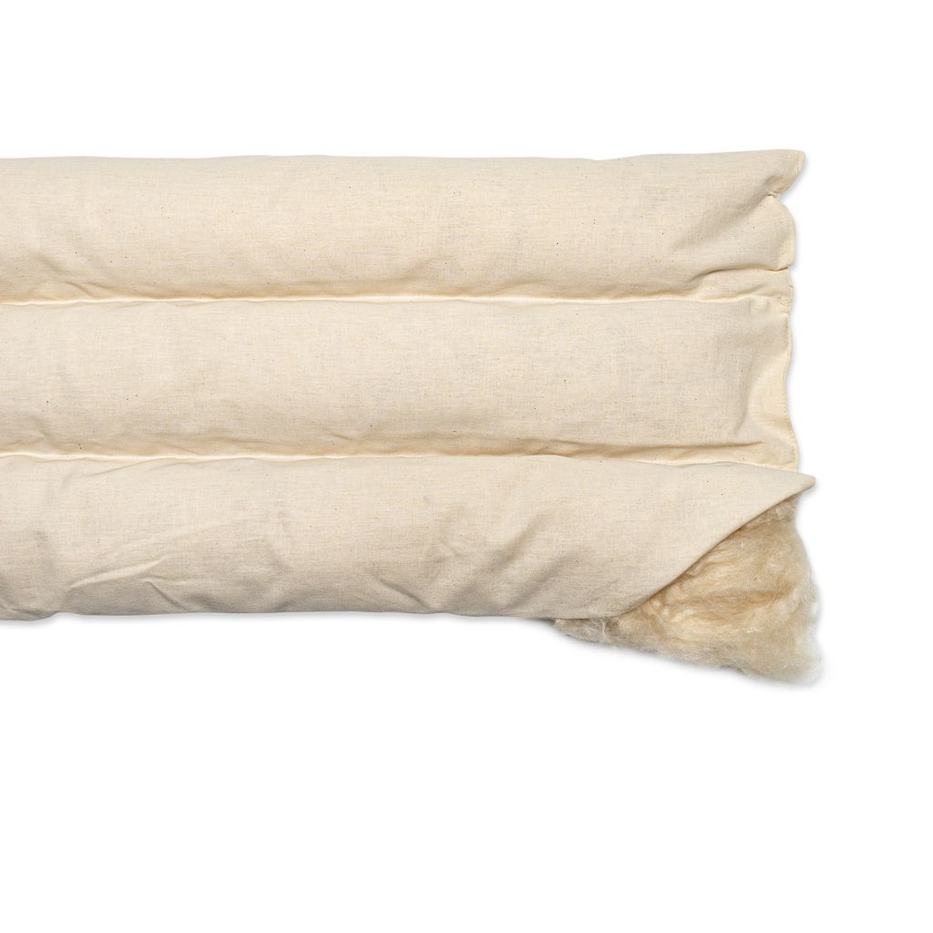 Close-up of the kapok mattress