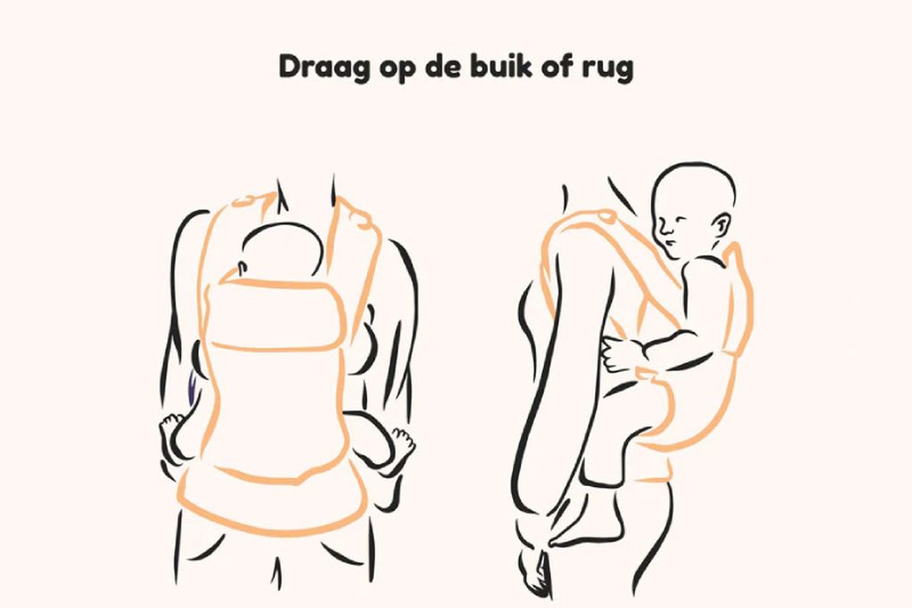 Draag op de buik of rug