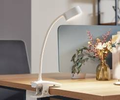 Lampada LED a morsetto ricaricabile di Lindby
