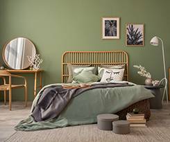 Idées vertes pour la chambre à coucher