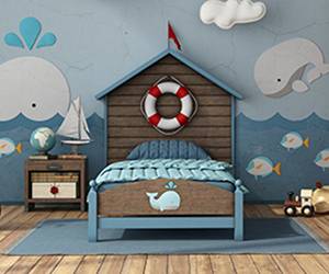 Børneværelse under vandet