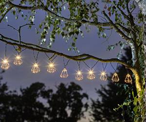 Luzes de fadas para jardim inteligentes