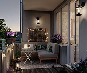 Iluminação da varanda