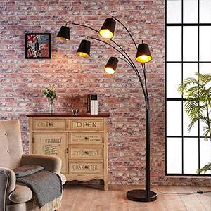 Πεντάφωτο υφασμάτινο φωτιστικό δαπέδου Tinne