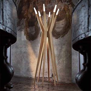 Stilen Holzstehleuchten