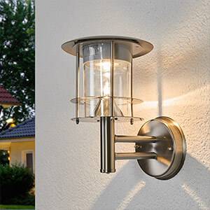 Solarleuchten mit Bewegungsmelder aus Edelstahl