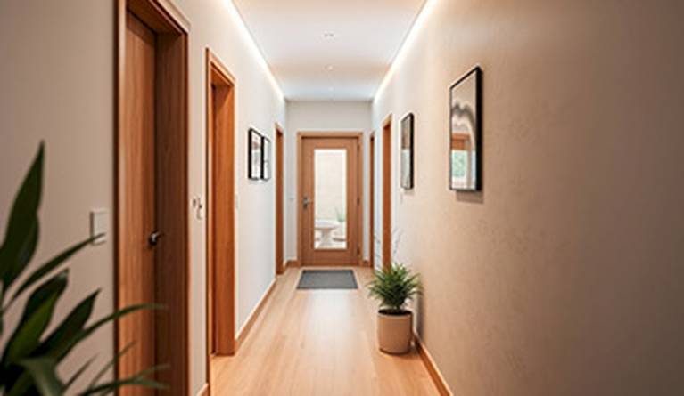 Luz con estilo para el pasillo