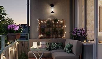 Balkon-Beleuchtung