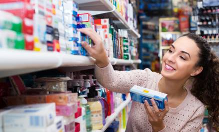 Lighting for drugstore and household articles