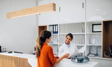Lighting for the reception area