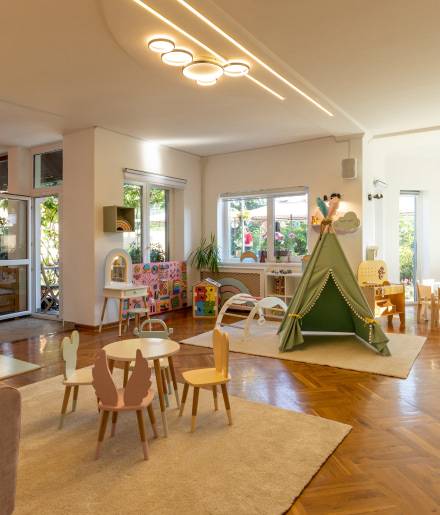 Lighting for group rooms and playrooms