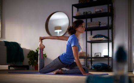 Lichtideen fürs Yoga-Zimmer