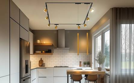 Lumaro skinnesystem på kjøkkenet